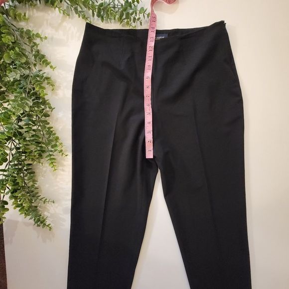 Piazza Sempione Italy 'Audrey' Cropped Black Dress Pants - Picture 4 of 11